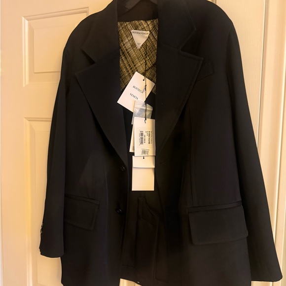 Bottega Veneta Viscose & Mulberry Silk Twill Jacket Size 6 US / 42 IT NWT - Picture 7 of 14